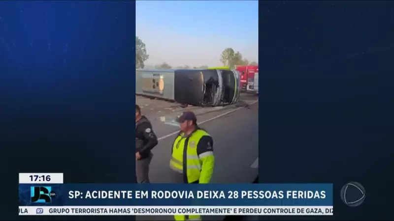 Acidente grave em rodovia de SP deixa 28 feridos: veja detalhes