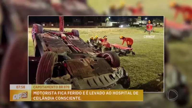 Acidente na região de Ceilândia-DF deixa feridos e interdita via: veja detalhes