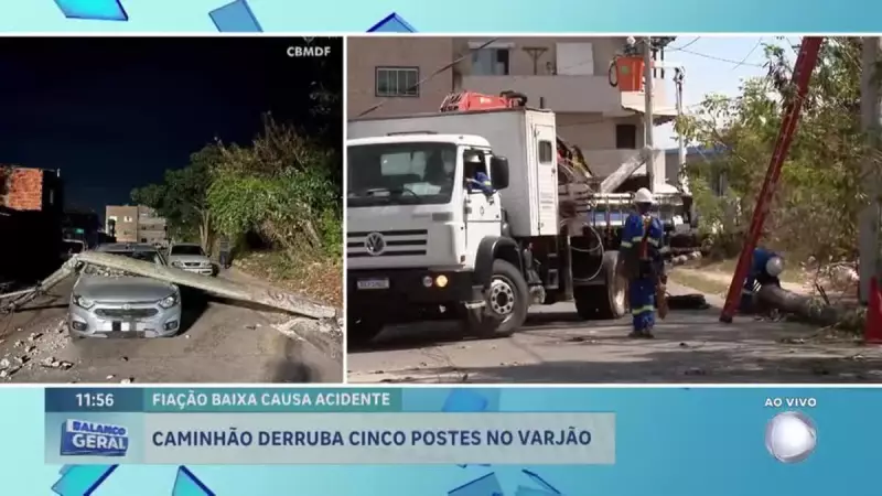 Acidente no Varjão: Neoenergia assume reparos na rede elétrica após colisão