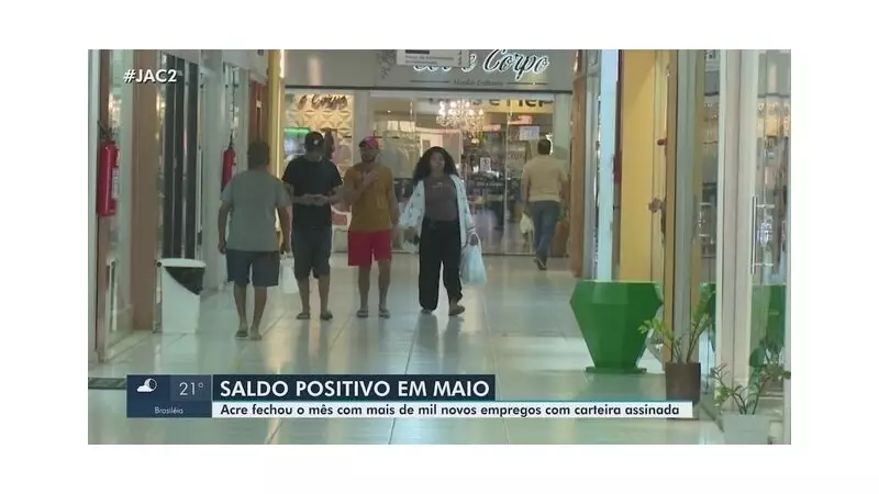 Acre mantém crescimento no mercado de trabalho: 4º mês consecutivo com saldo positivo