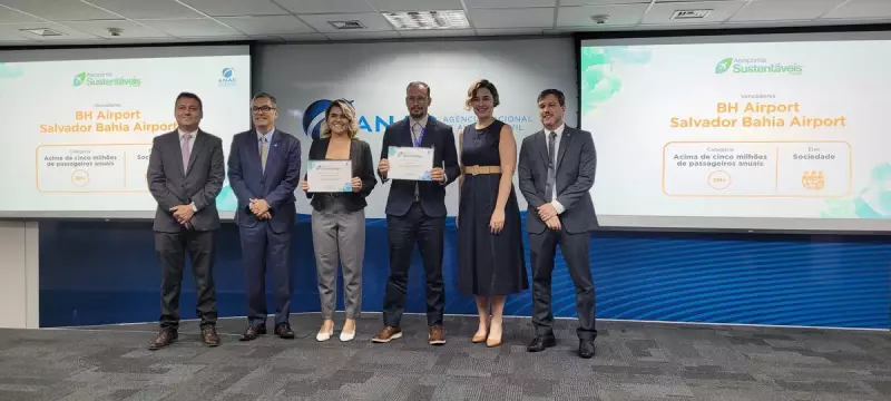 Aeroporto de BH é premiado pela ANAC por impacto social e gestão de emissões