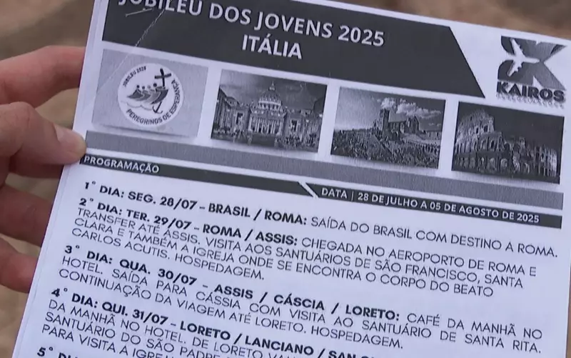 Agência de viagens cancela peregrinação a Roma e deixa 90 pessoas no prejuízo de R$ 1,5 milhão