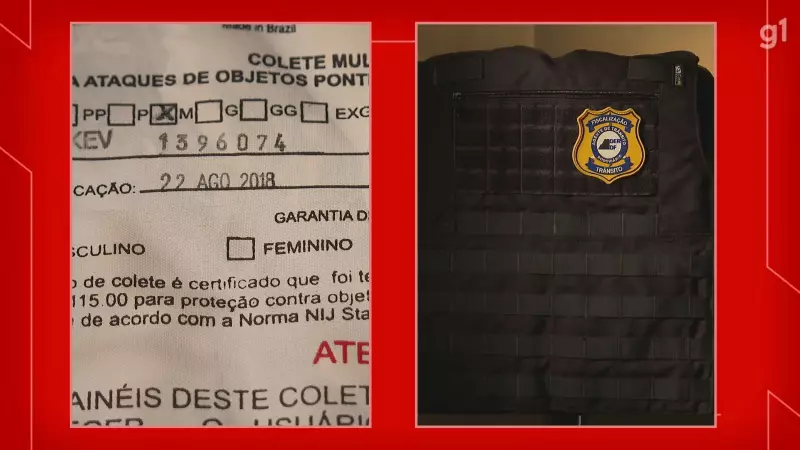 Agentes do DER-DF usam coletes balísticos vencidos há quase dois anos: riscos à segurança
