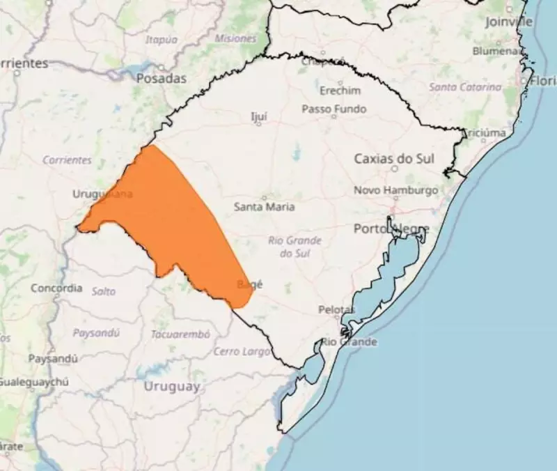 Alerta máximo no RS: tempestades violentas podem castigar o estado nesta madrugada