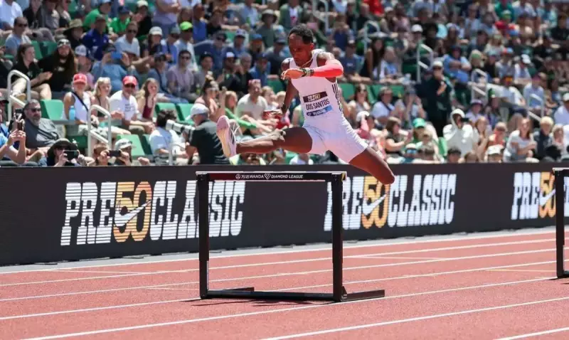 Alison dos Santos brilha nos EUA e bate recorde mundial na Diamond League 2024