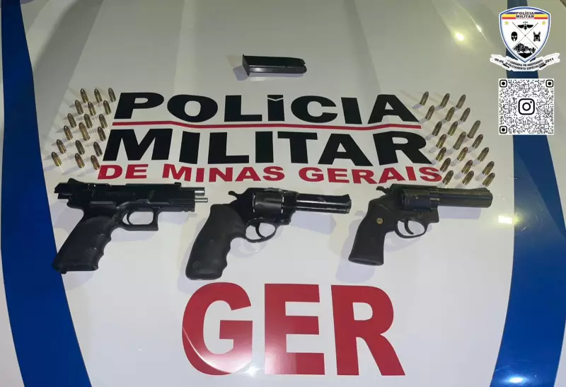 Armas são encontradas escondidas em caixa de sapatos em Montes Claros: veja detalhes