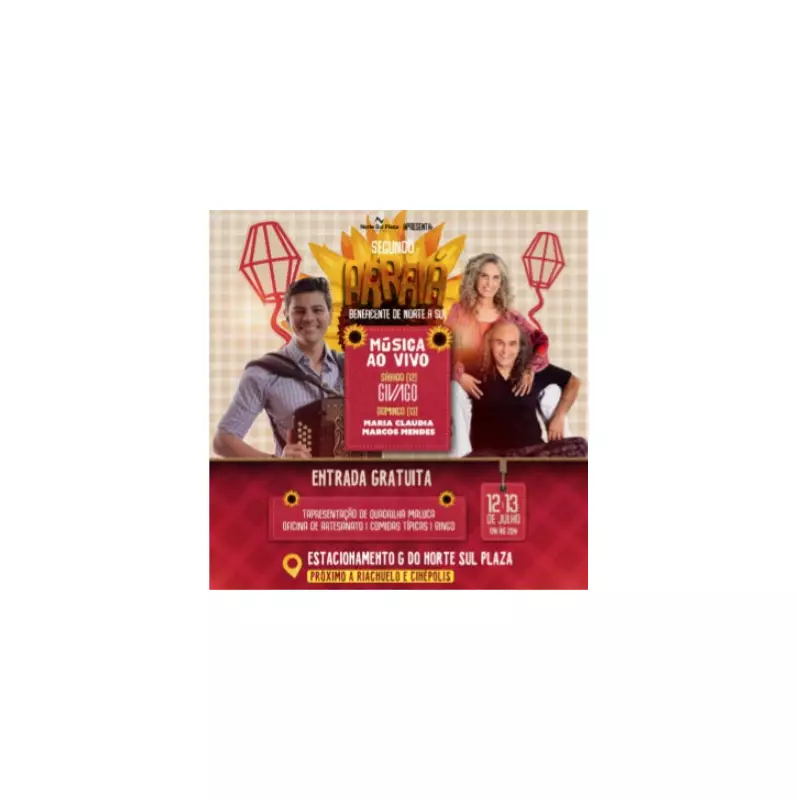 Arraiá do Norte Sul Plaza: Comida típica e música ao vivo agitam Campo Grande nos dias 12 e 13 de julho