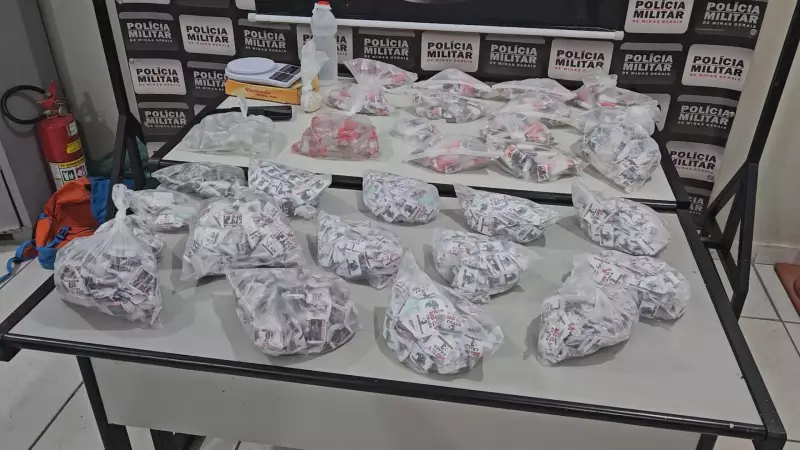 Arsenal com 3 mil porções de drogas e explosivos é apreendido em MG; homem é preso em flagrante