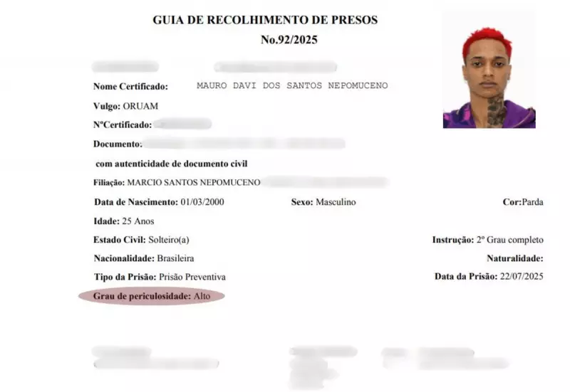 Artista Oruam é classificado como de alta periculosidade e preso em Bangu 3 — Saiba os detalhes