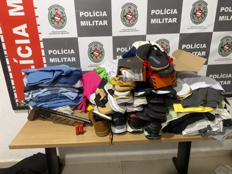 Assalto a loja de roupas em João Pessoa termina com reviravolta: mercadoria é recuperada em tempo recorde