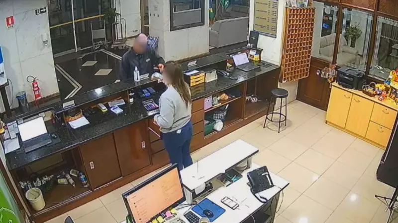 Assalto em hotel de Ijuí: homem rouba R$ 11 mil e ação é filmada