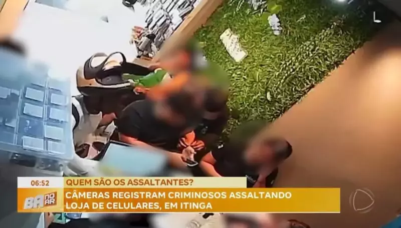 Assalto ousado em loja de celulares na Bahia causa prejuízo de R$ 35 mil