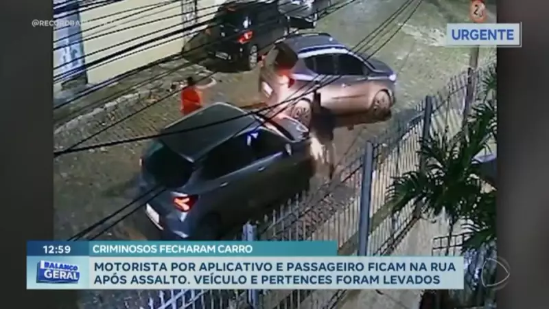 Assalto violento em Brotas: Motorista de aplicativo tem carro roubado por criminosos