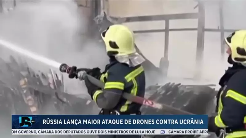 Ataque russo com drones na Ucrânia deixa ao menos oito civis mortos em ofensiva recorde