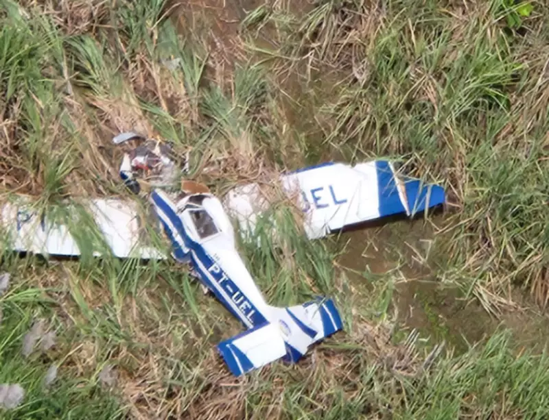Avião de pequeno porte cai em Sergipe: detalhes do acidente e resgate