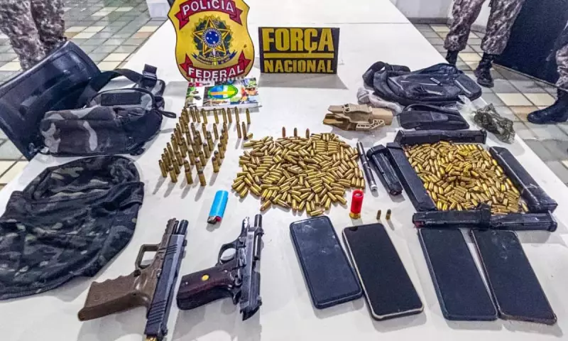 BA: Polícia apreende arsenal em área de conflitos indígenas na Bahia