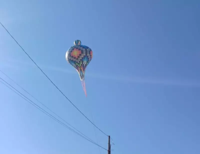 Balão cai em residência no Jardim São Manoel em Leme: perícia é acionada