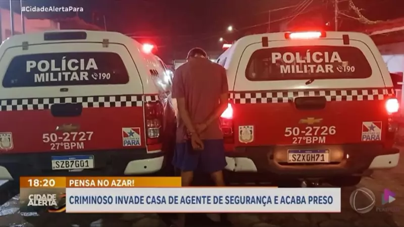Bandido invade casa de agente de segurança e acaba preso em flagrante — veja como tudo aconteceu!