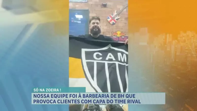 Barbearia de BH faz torcedores mineiros caírem na pegadinha — e vídeo explode na internet!