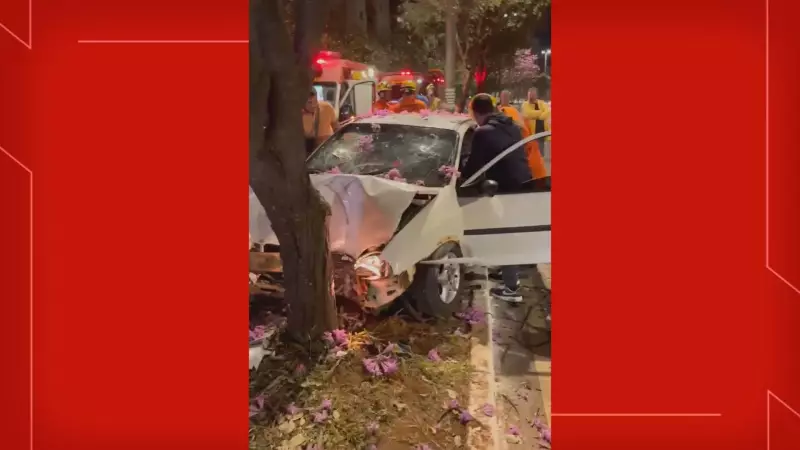 Bebê de 4 meses se fere em acidente de carro no Guará: veja o resgate emocionante