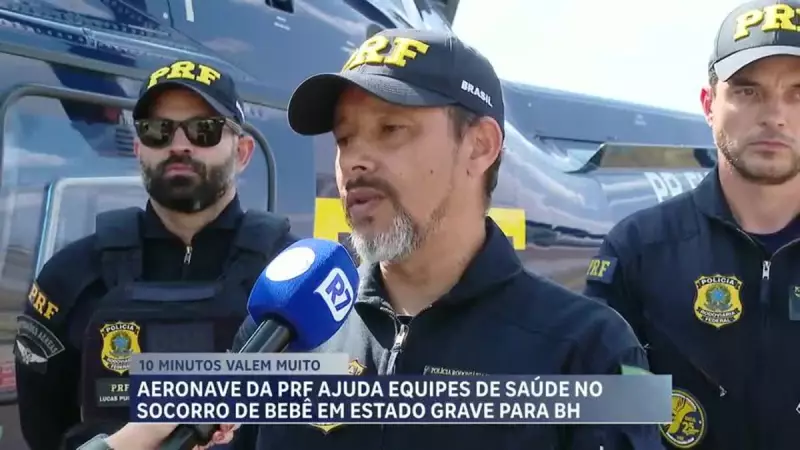 Bebê em estado grave é resgatado de helicóptero pela PRF em MG — veja o drama minuto a minuto
