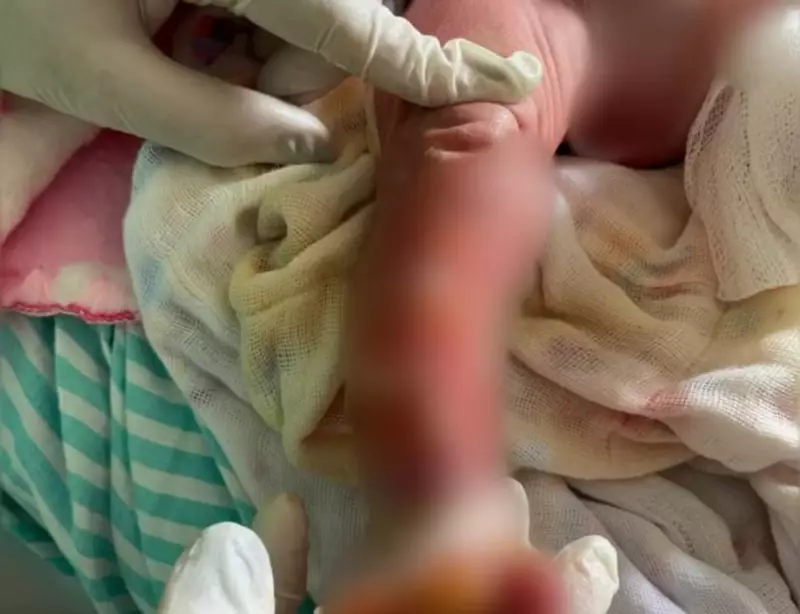 Bebê queimado durante banho em maternidade no Acre será operado em Minas Gerais