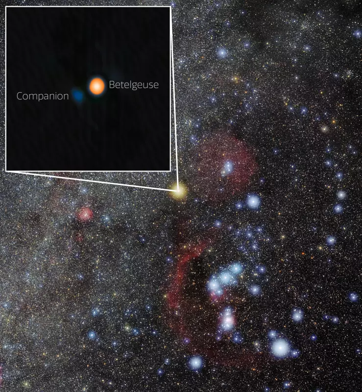 Betelgeuse não está sozinha! Astrônomos desvendam mistério secular com descoberta de estrela companheira