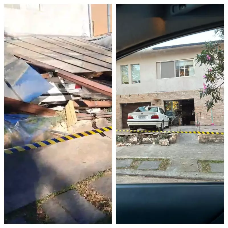 BMW invade cafeteria em Santo Amaro: motorista acelera ao invés de frear e causa destruição