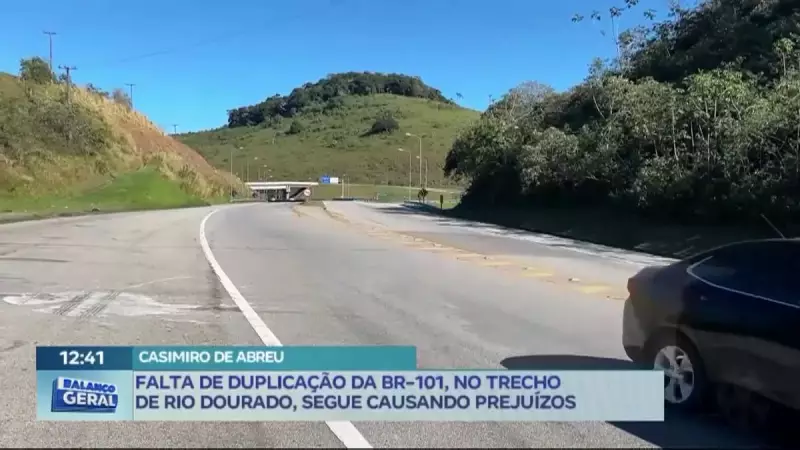 BR-101 no RJ: Falta de duplicação em Rio Dourado continua causando transtornos e prejuízos