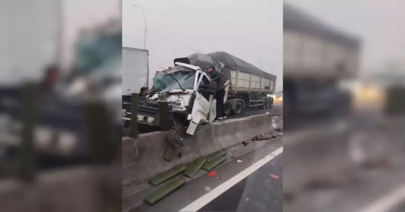 BR-101 vira cenário de caos: engavetamento em SC deixa rastro de destruição e trânsito parado