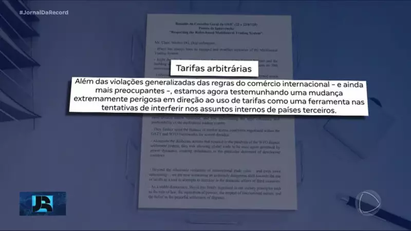 Brasil leva à OMC denúncia sobre tarifas abusivas que ferem soberania nacional