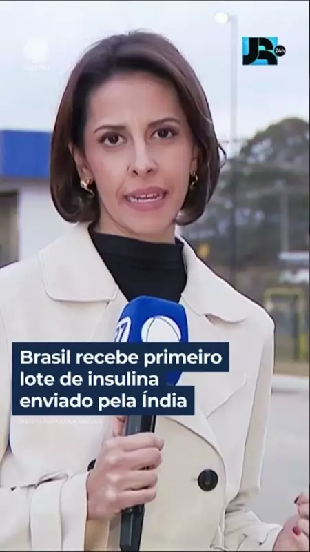 Brasil recebe primeiro lote de insulina da Índia: alívio para pacientes diabéticos