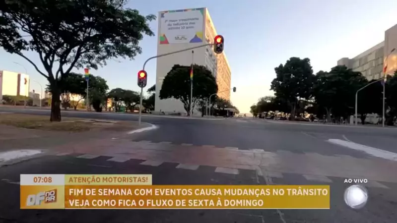 Brasília terá mudanças no trânsito neste final de semana por causa de eventos culturais