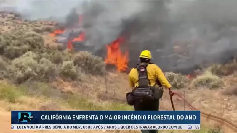 California enfrenta maior incêndio florestal do ano: veja imagens impressionantes