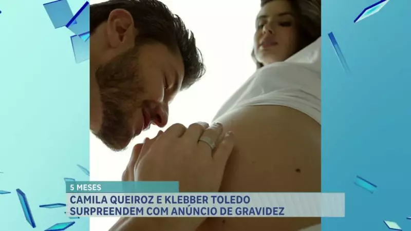 Camila Queiroz e Klebber Toledo anunciam gravidez: 'A hora da venenosa'