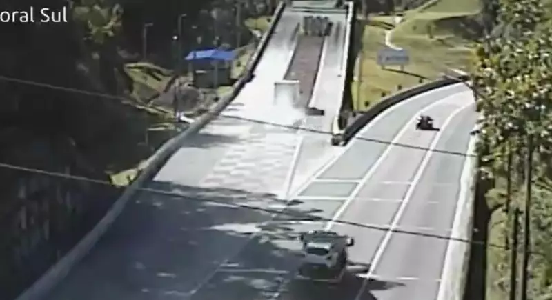 Caminhão com pane nos freios usa área de escape e evita tragédia na BR-376 no Paraná