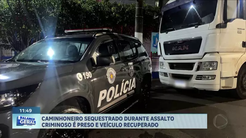 Caminhoneiro é sequestrado em assalto na Rodovia dos Imigrantes — veja os detalhes
