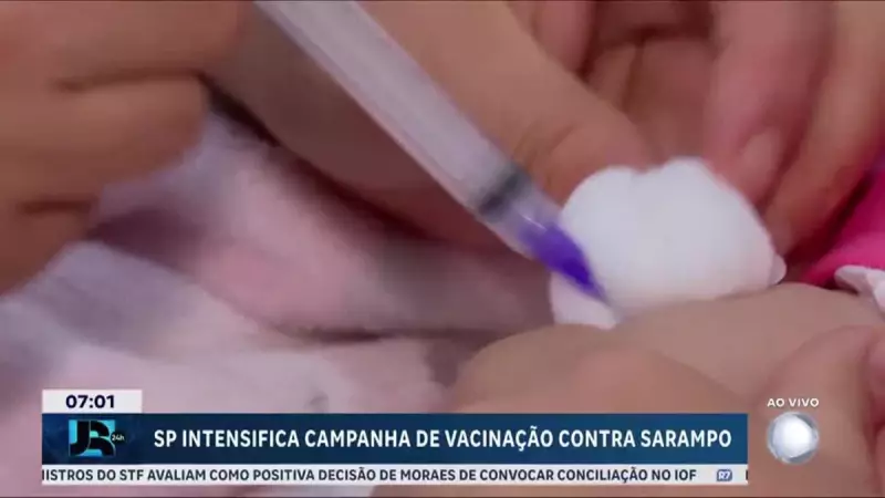 Campanha de vacinação contra sarampo é intensificada em São Paulo