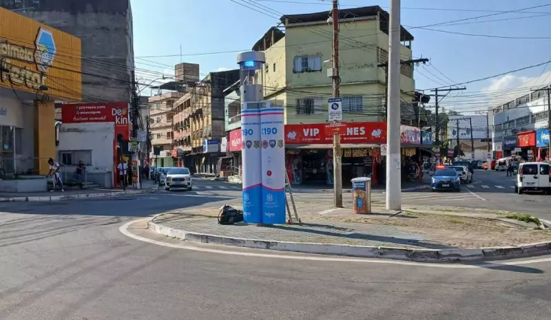 Cariacica ganha totem blindado com IA e câmera 360° para reforçar segurança