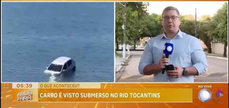 Carro despenca no rio e causa comoção na orla de Marabá, no Pará