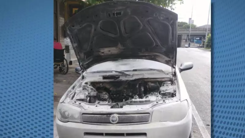 Carro pega fogo em blitz recorde em BH: cliente fica sem assistência da associação — veja o desespero
