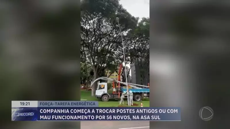 CEB inicia substituição de postes de energia no Plano Piloto, no DF: confira os detalhes