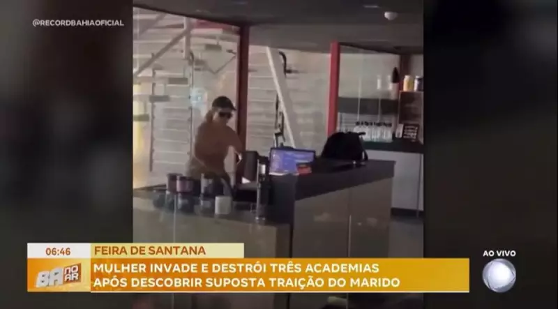 Cenas de ciúme: suposta traição termina com academias destruídas em Feira de Santana
