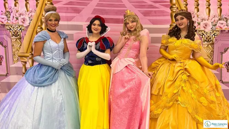 Chá das Princesas retorna ao Pátio Limeira Shopping com magia e diversão para crianças