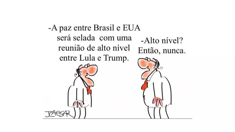 Charge de J.Caesar em 14 de julho: uma crítica afiada à política brasileira