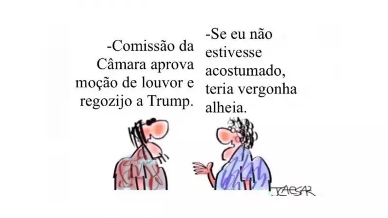 Charge de J.Caesar satiriza cenário político brasileiro em julho