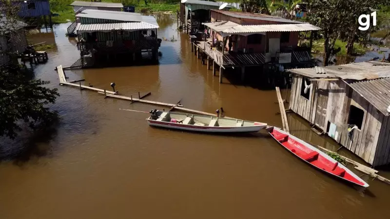 Cheia no Amazonas: comunidades ribeirinhas de Iranduba sofrem com falta de água potável e transporte