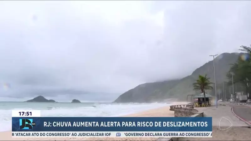Chuva no RJ: Alerta máximo para risco de deslizamentos e inundações