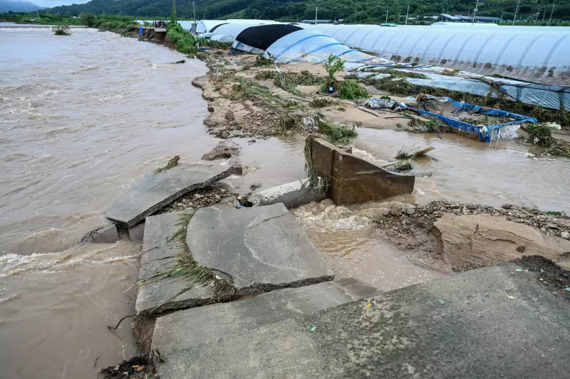 Chuvas torrenciais na Coreia do Sul: 4 mortos e milhares desabrigados em tragédia climática