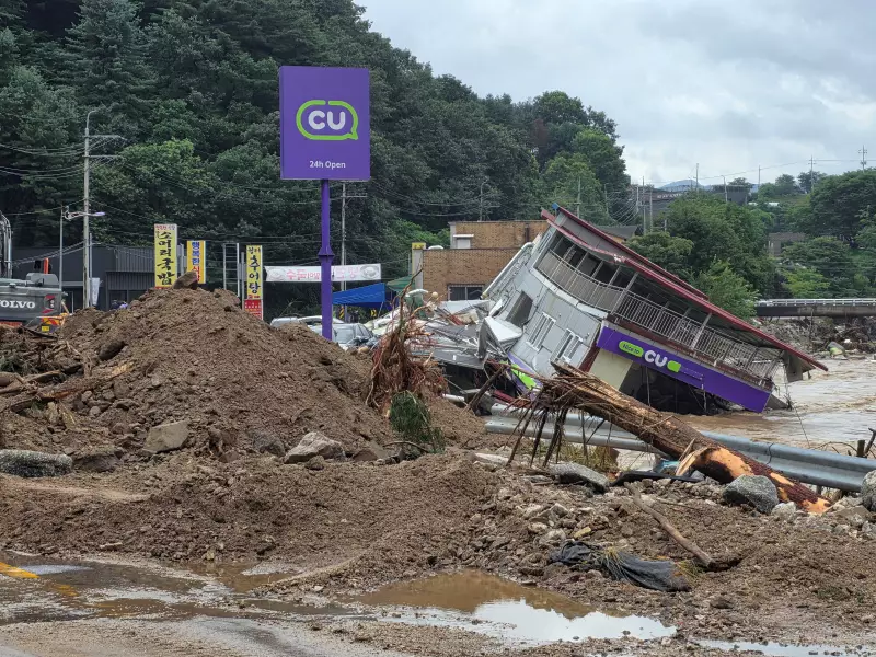 Chuvas torrenciais na Coreia do Sul: deslizamentos e inundações deixam rastro de destruição